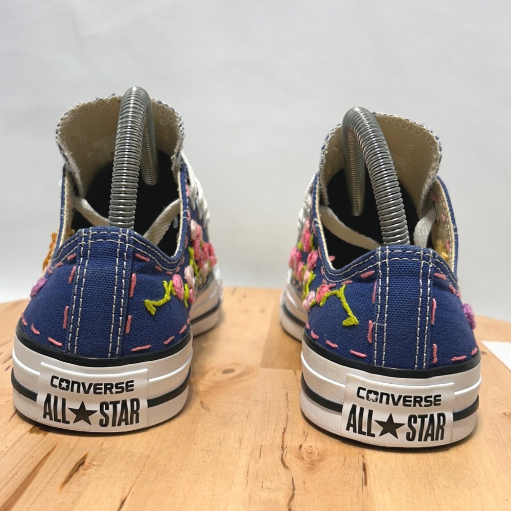 Converse Chuck Taylor Custom Embroidered Low Top Sneakers NWOT - Size 7W/5M - Picture 6 of 9